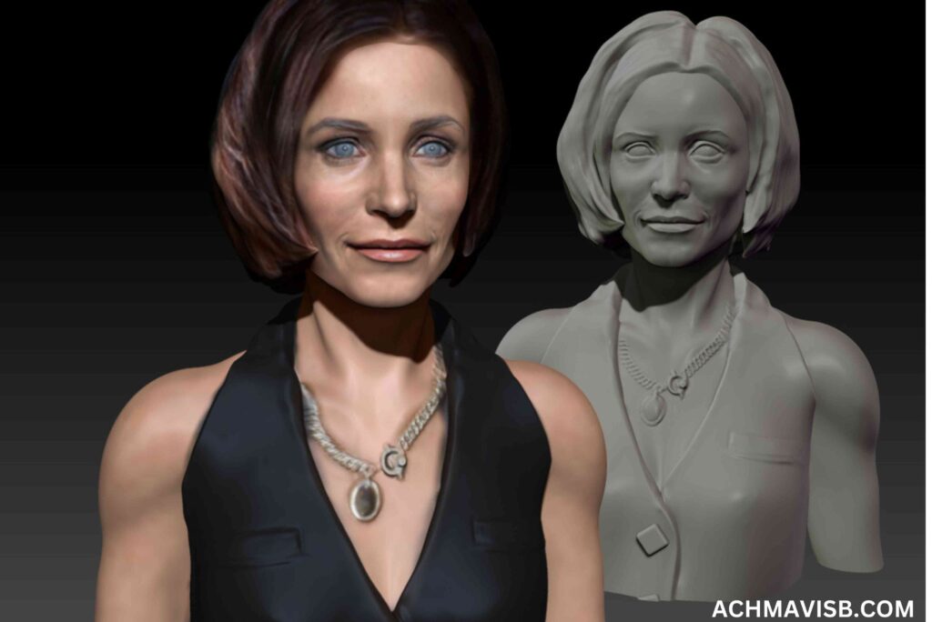 Courteney cox v4 poser 3d